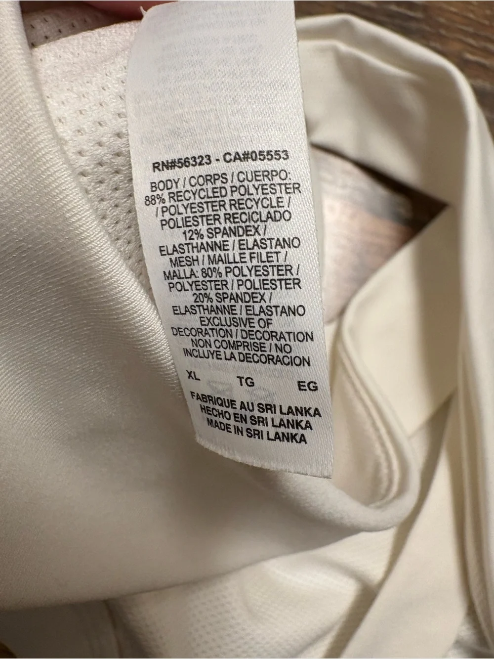EUC White XL Nike Sports Bra